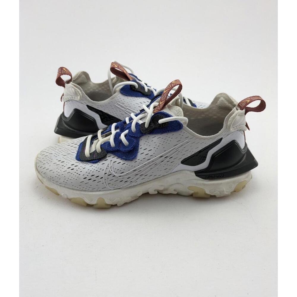 Womens Nike iD‎ By You React Vision Premium White Blue Shoes CT3618-991 Size 10